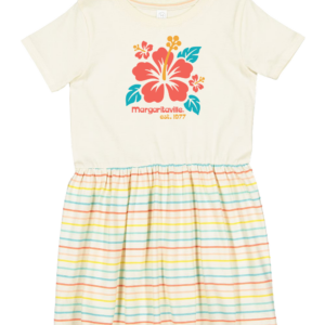 SE5333 Jersey Dress - Printed Hibiscus