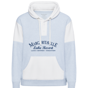SE108 Two-Tone Nantucket Fleece Hoodie - Printed Location Name Drop