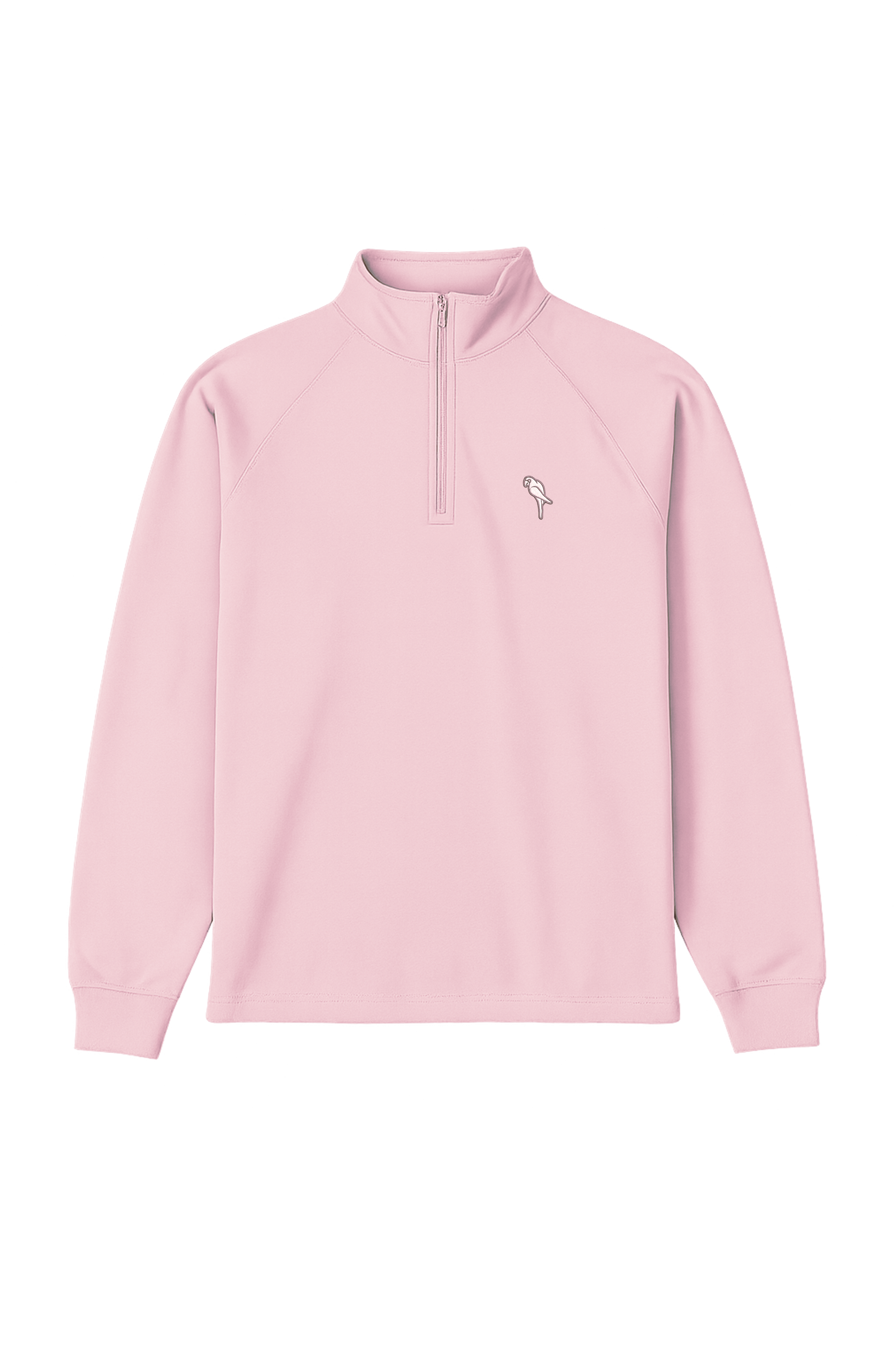 SE3245 - Raglan 1/4 Zip Mockneck - Embroidered Tonal Parrot - Image 4