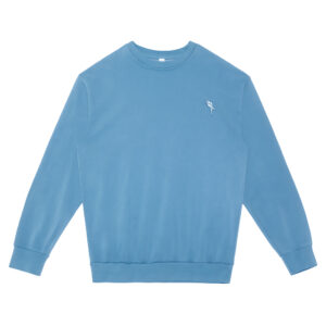 SE16004 - Garment Dyed Crewneck - Embroidered Tonal Parrot