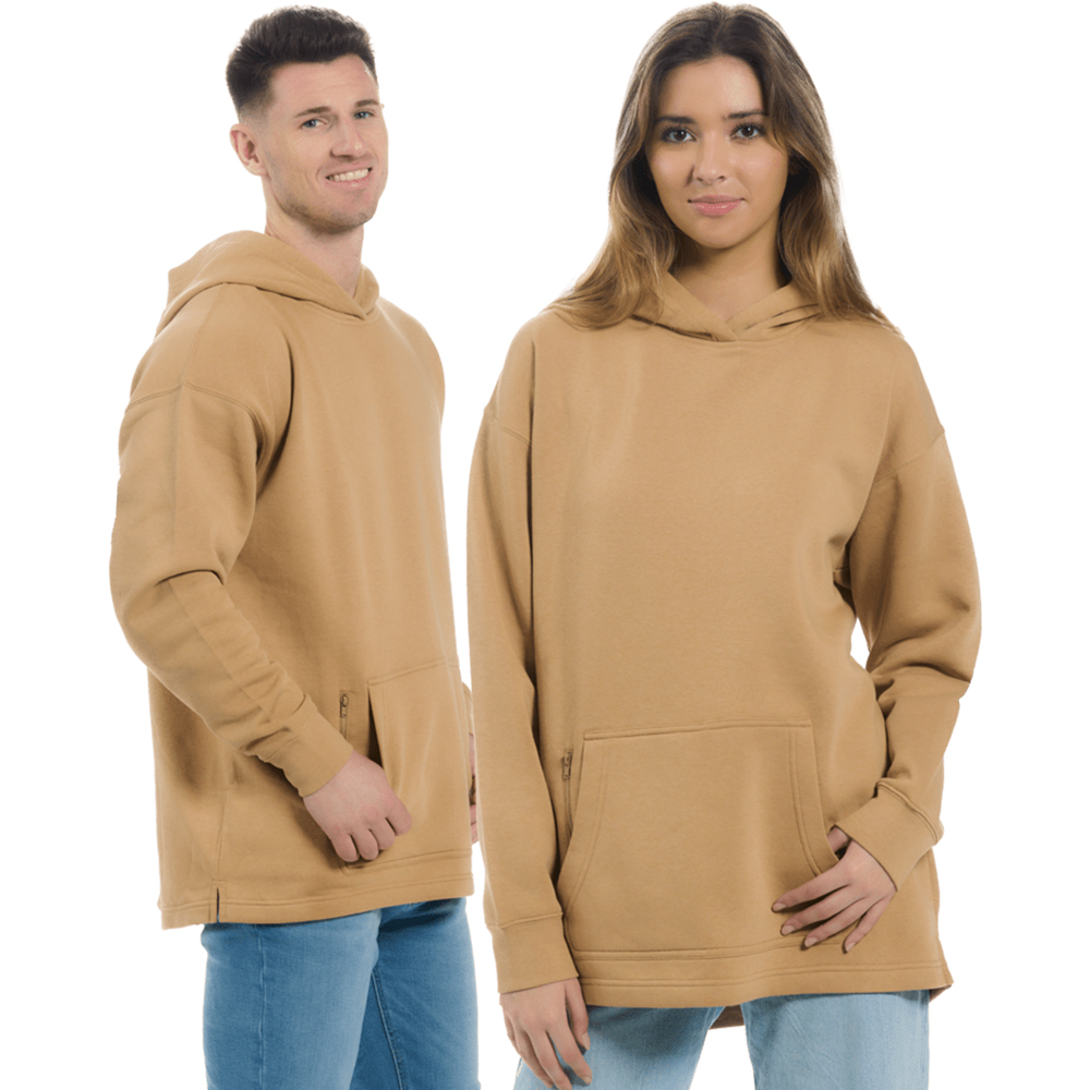 SE1254 - Unisex Snuggly Fleece Open Bottom Hem Hoodie - Image 9