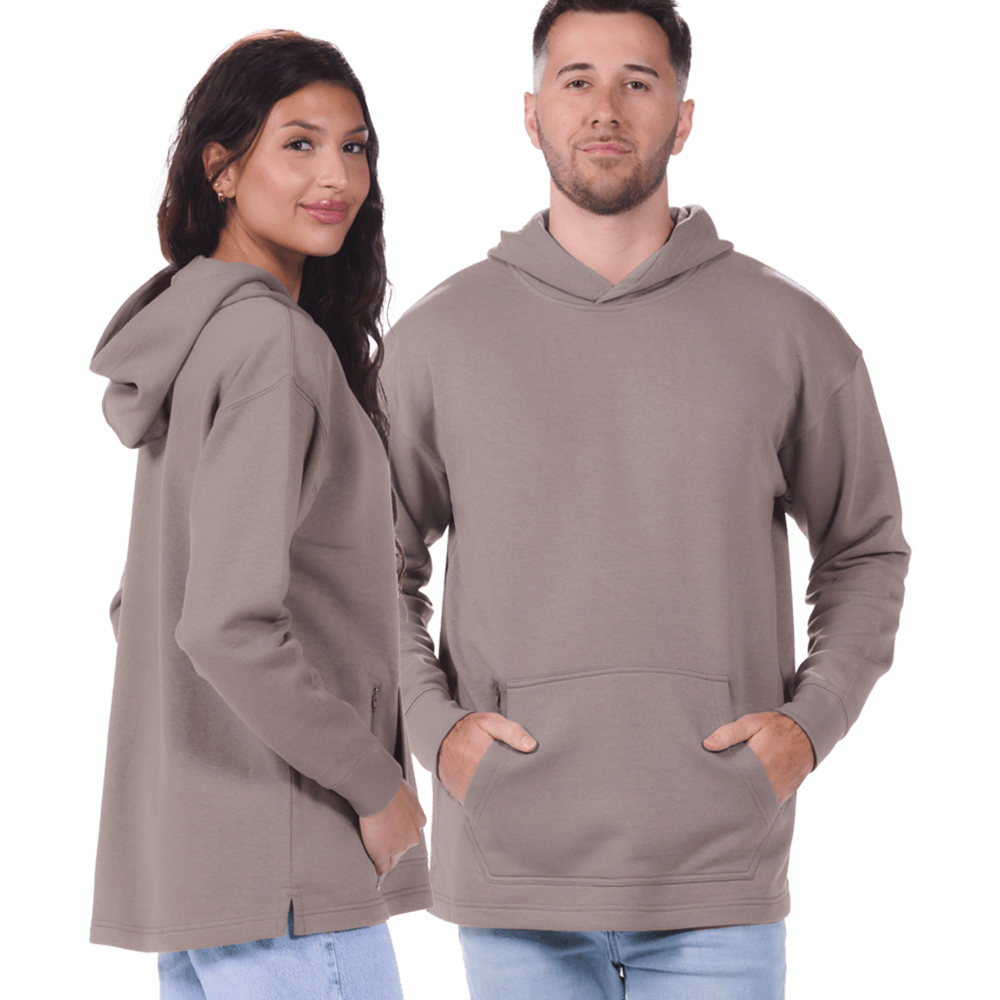 SE1254 - Unisex Snuggly Fleece Open Bottom Hem Hoodie - Image 8