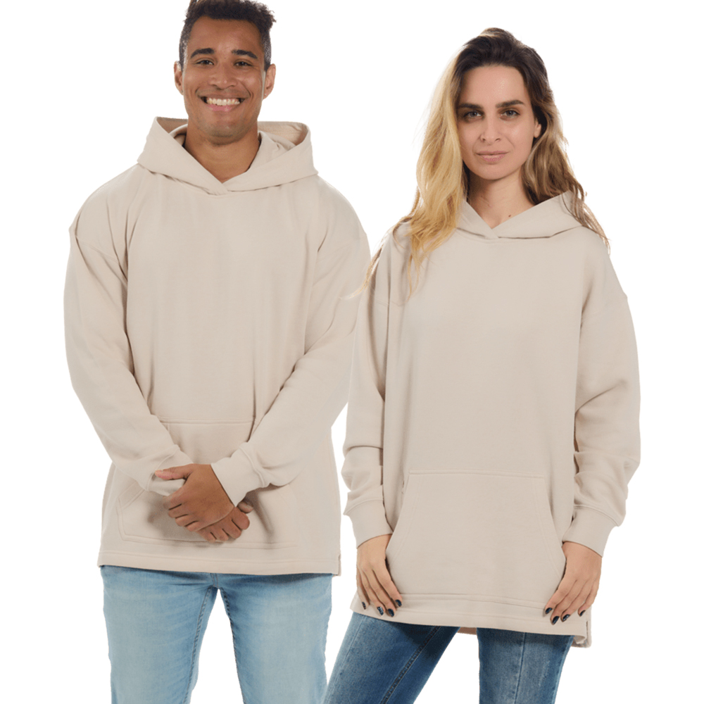 SE1254 - Unisex Snuggly Fleece Open Bottom Hem Hoodie - Image 6