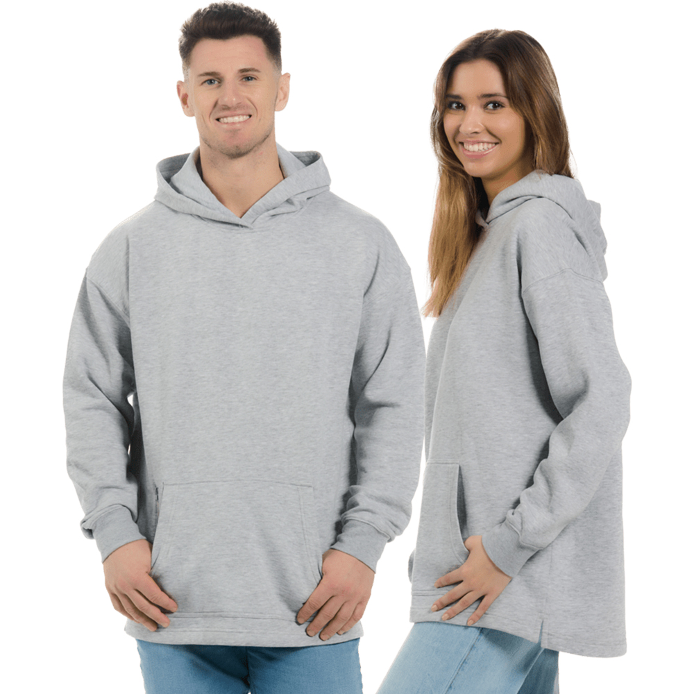 SE1254 - Unisex Snuggly Fleece Open Bottom Hem Hoodie - Image 3